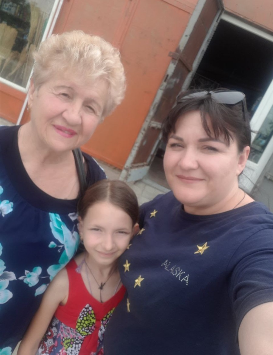 З Кірою та її мамою Тетяною Поляковою