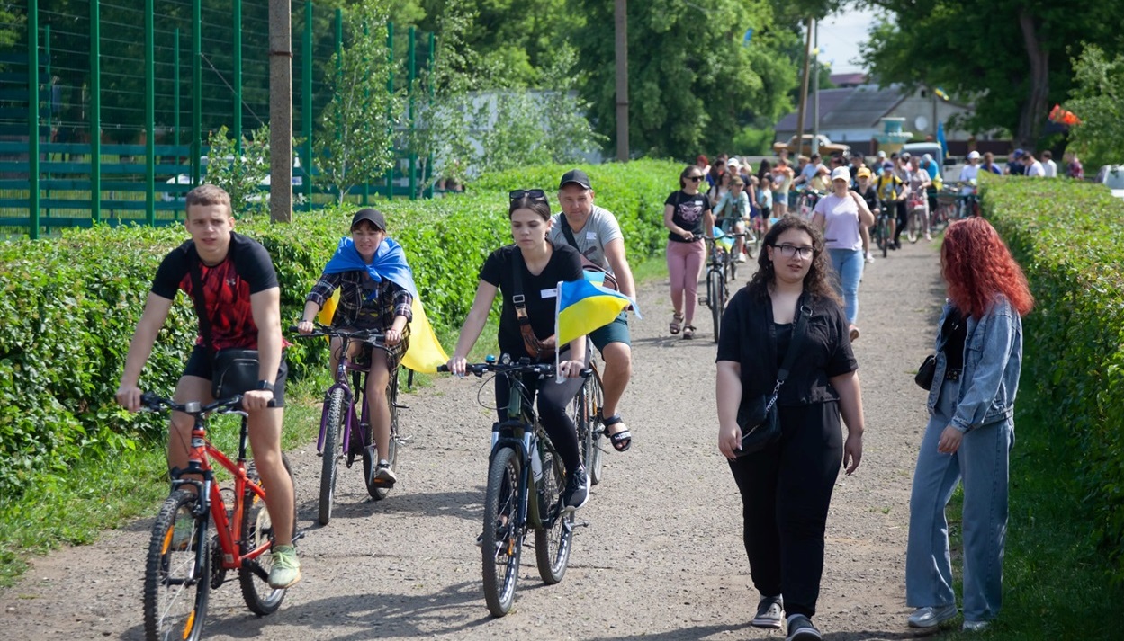 Учасники велопробігу 
