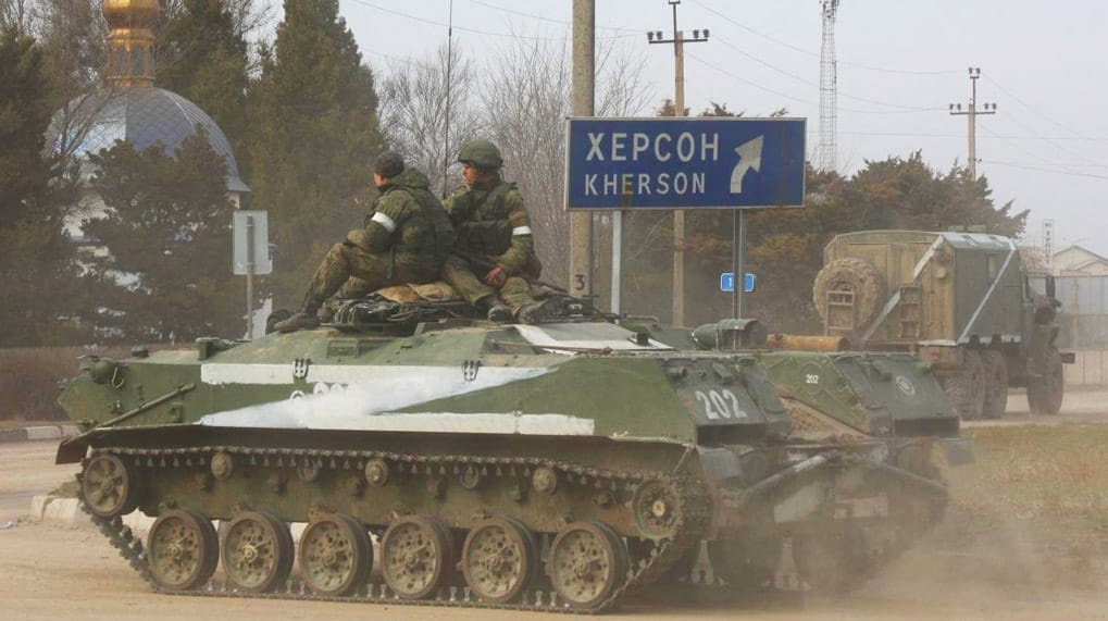Окупанти в Новій Каховці