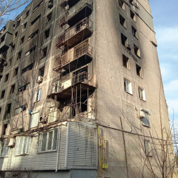 Постраждалий будинок
