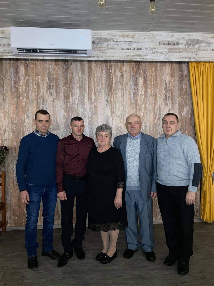 З синами Миколою, Ігорем і Романом