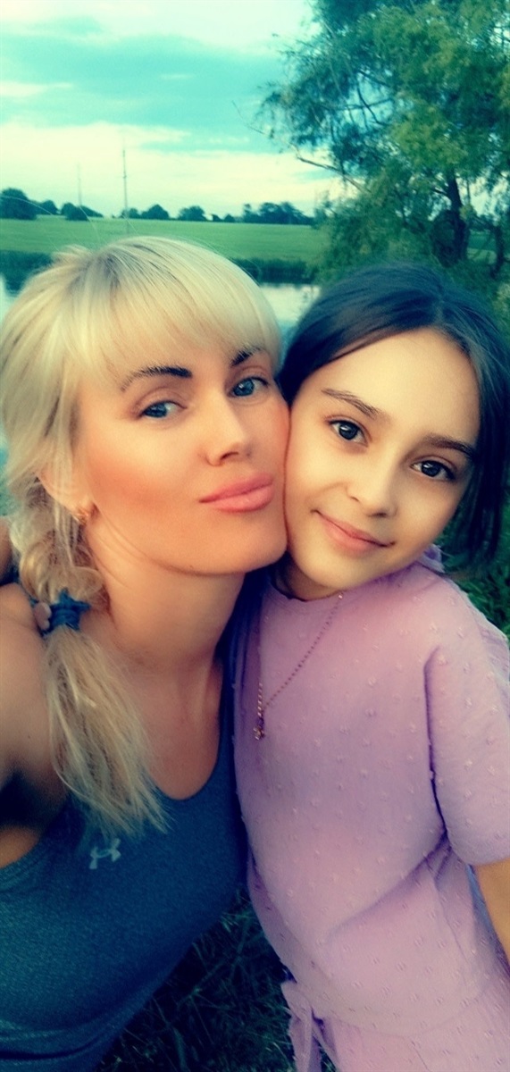 З донечкою