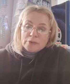 Оксана Демчевська під час  відеозвернення до земляків і місцевої влади