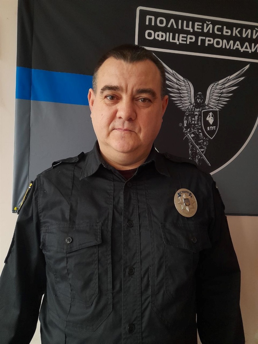 Майбутній офіцер громади Генадій Косаренко