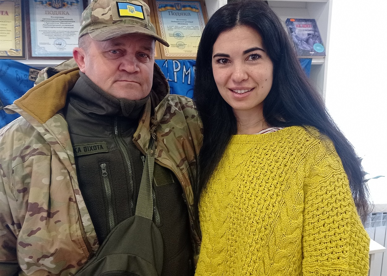 Лілія Байрамова із захисником А.Кушніром