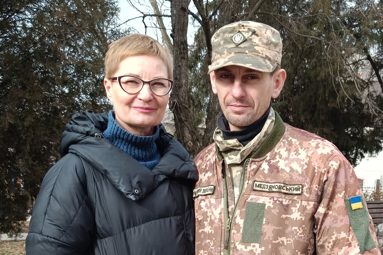 Дмитро Медзяновський з Ольгою Задерей