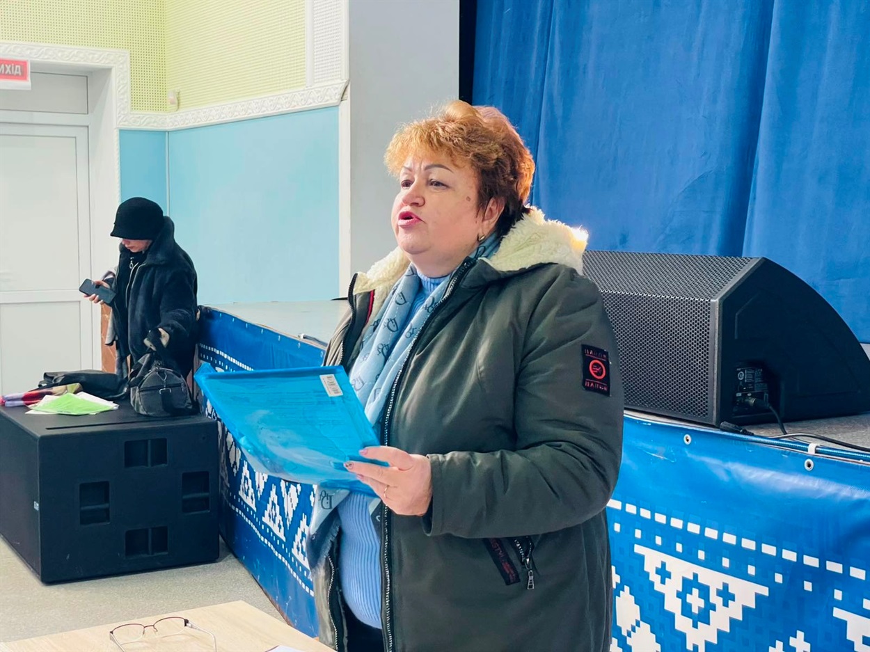 Надія Зеленчук під час заходу