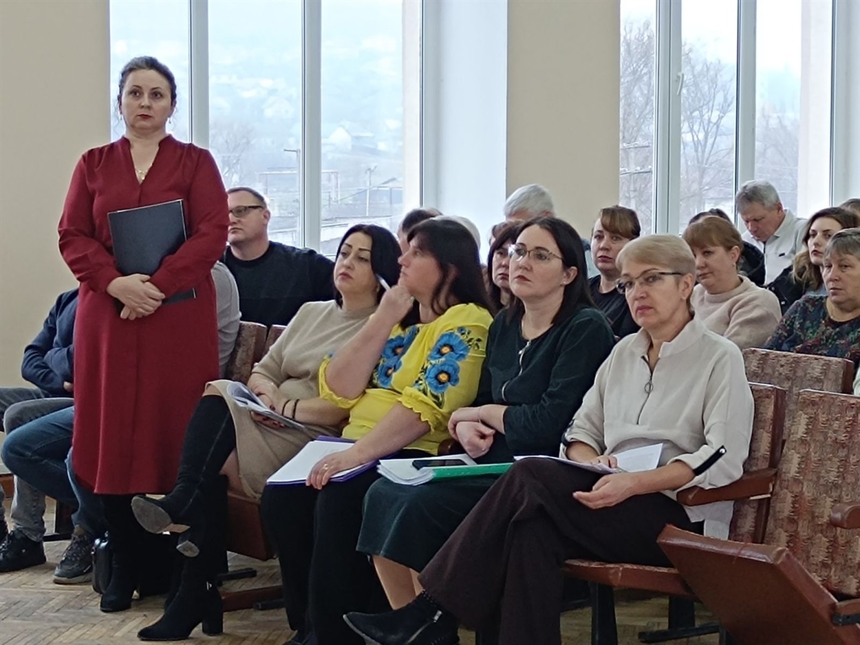 Наталія Димовська під час сесії Балтської міськради