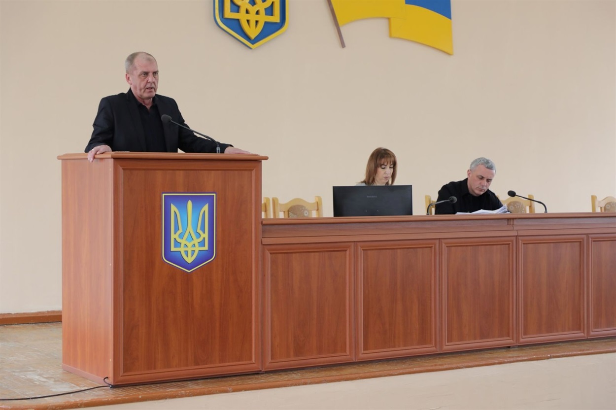 Виступає перший заступник голови Подільської районної державної адміністрації Ігор Тарнавський