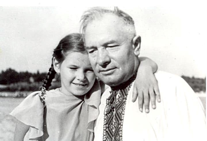 Степан Олійник з донькою