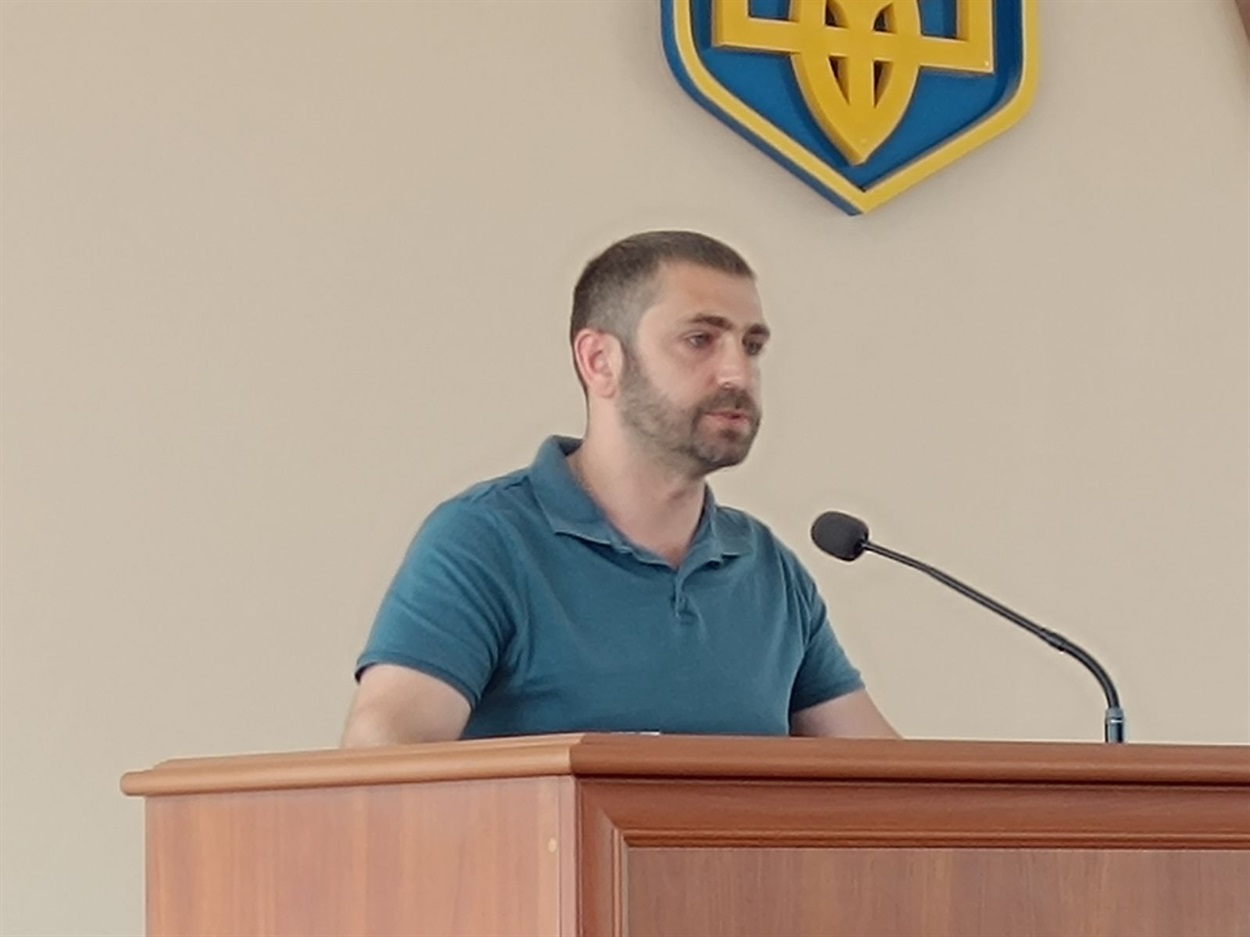 Голова Подільської районної ради Микола Соколовський