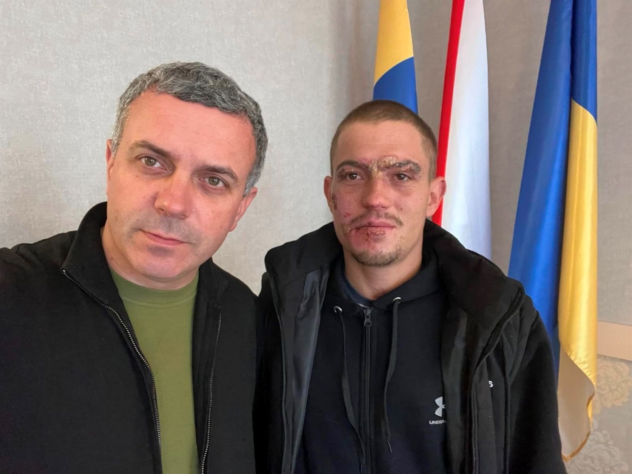 Максим з Балтським міським головою Сергієм Мазуром